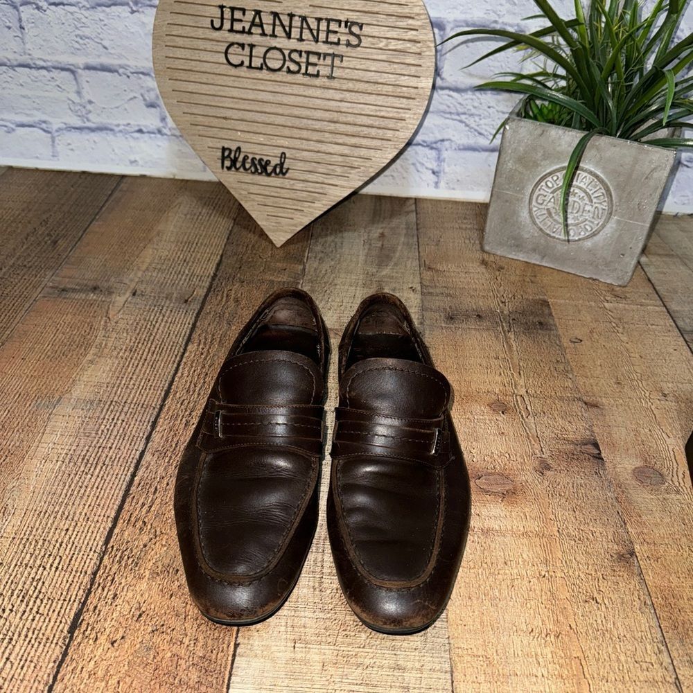 Gucci brown leather driving loafers size 41 - Picture 12 of 16